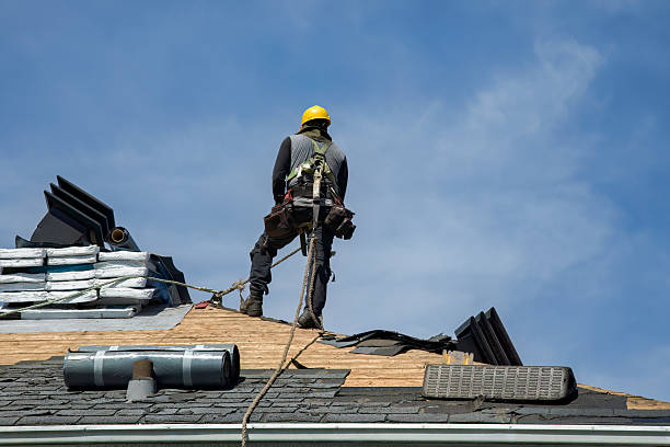 Professional Roof Replacement technician working in Blissfield, MI